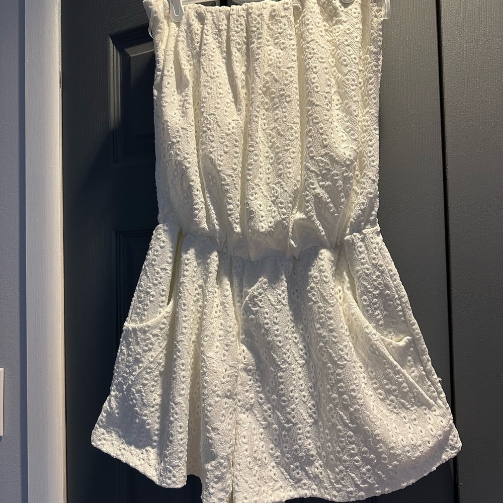 White Eyelet Romper